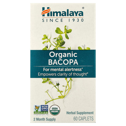 Himalaya, Organic Bacopa, 60 Caplets