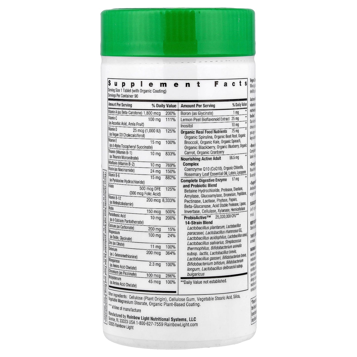 Rainbow Light, Active Adult 50+™ With CoQ10+, 90 Tablets