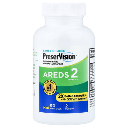 PreserVision, AREDS 2 Formula, 90 Mini Soft Gels