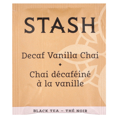 Stash Tea, Black Tea, Decaf Vanilla Chai, 18 Tea Bags, 1.2 oz (36 g)