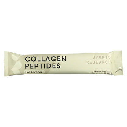 Sports Research, Collagen Peptides, Unflavored, 20 Single Packets, 0.39 oz (11 g) Each