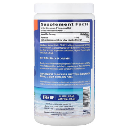 Natural Vitality, CALM®, Relaxing Drink Mix, Orange, 16 oz (453 g)