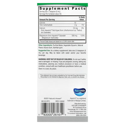 Nature's Answer, Marine Based Magnesium, Vanilla Cream, 16 fl oz (480 ml)