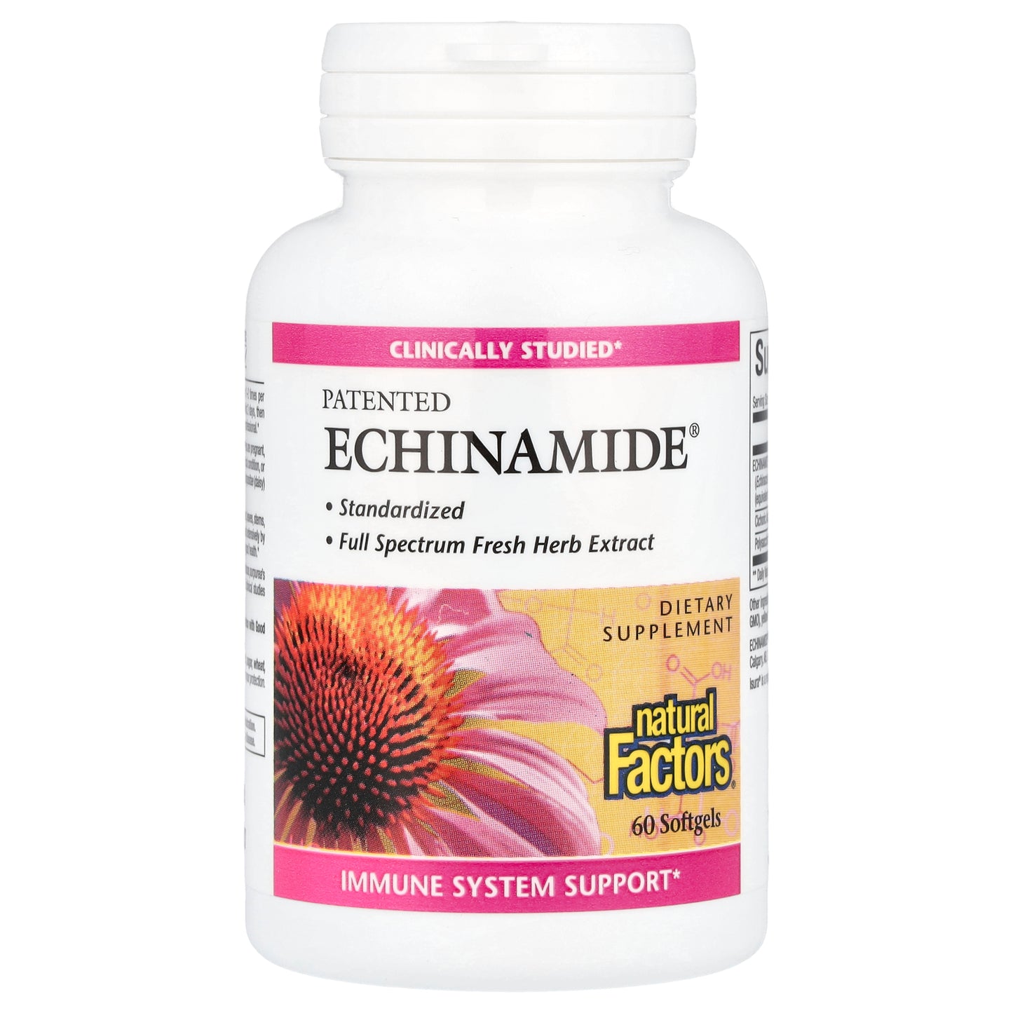 Natural Factors, Patented Echinamide®, 60 Softgels