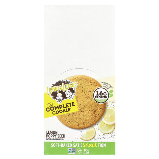 Lenny & Larry's, The Complete Cookie®, Lemon Poppy Seed, 12 Cookies, 4 oz (113 g) Each