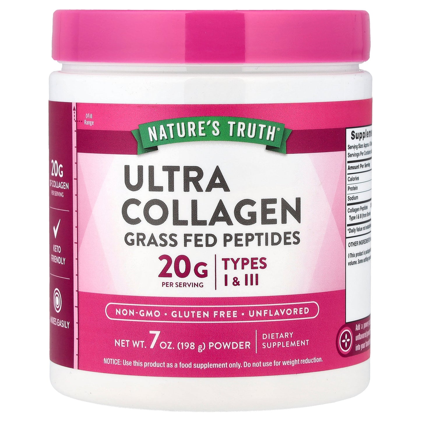 Nature's Truth, Ultra Collagen Powder, Unflavored, 7 oz (198 g)