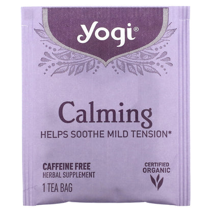 Yogi Tea, Calming, Caffeine Free, 16 Tea Bags, 1.02 oz (29 g)