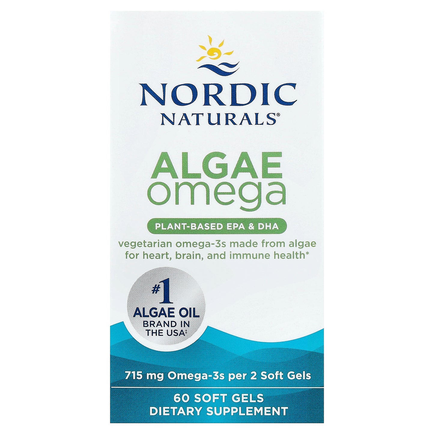 Nordic Naturals, Algae Omega, 60 Soft Gels (357.5 mg per Soft Gel)