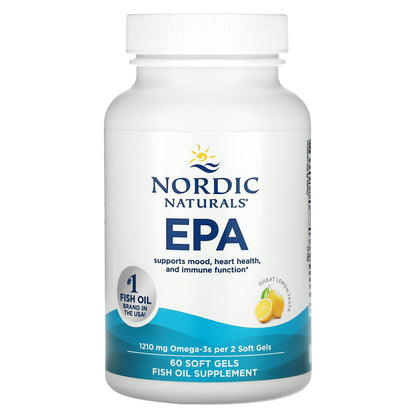 Nordic Naturals, EPA, Lemon, 60 Soft Gels