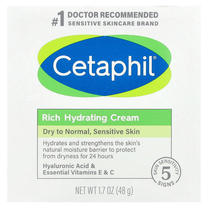 Cetaphil, Rich Hydrating Cream, 1.7 oz (48 g)