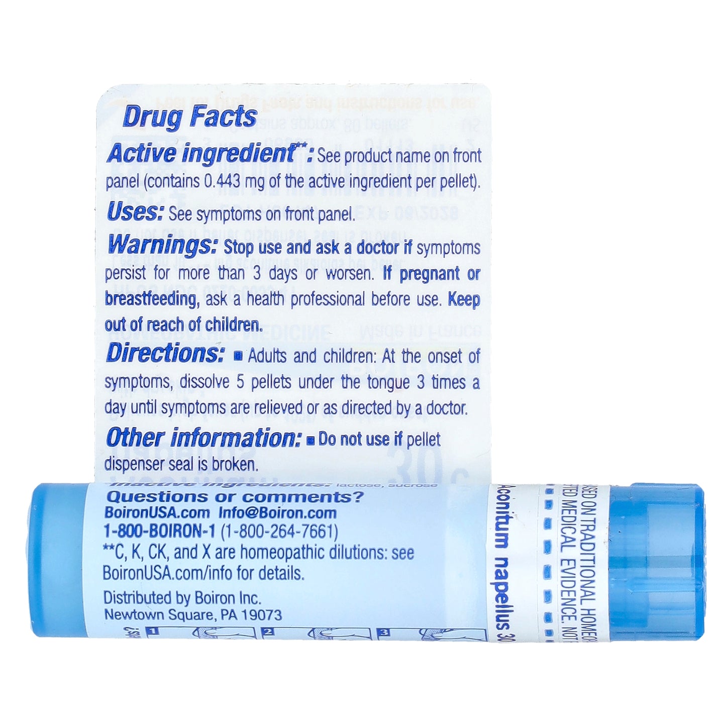 Boiron, Aconitum Napellus, 30C, Fever Relief, Approx 80 Pellets