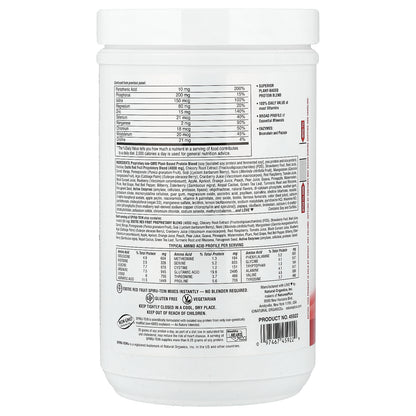 NaturesPlus, Spiru-Tein®, Protein Powder Meal, Exotic Red Fruit, 1.1 lbs (504 g)