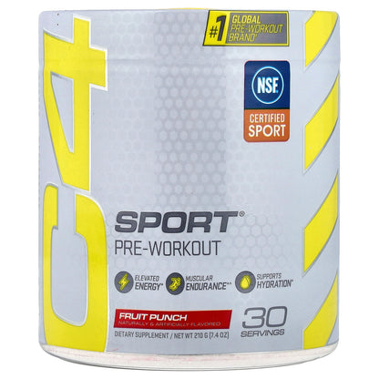 C4 / Cellucor, C4 Sport®, Pre-Workout, Fruit Punch, 7.4 oz (210 g)