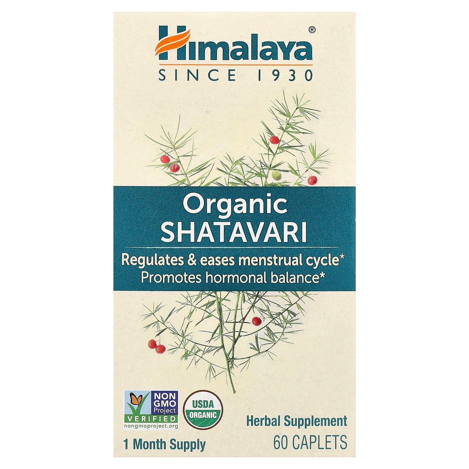 Himalaya, Organic Shatavari, 60 Caplets