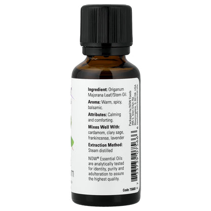 NOW Foods, Essential Oils, Sweet Marjoram, 1 fl oz (30 ml)