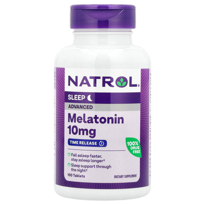 Natrol, Advanced Melatonin, Sleep, 10 mg, 100 Tablets