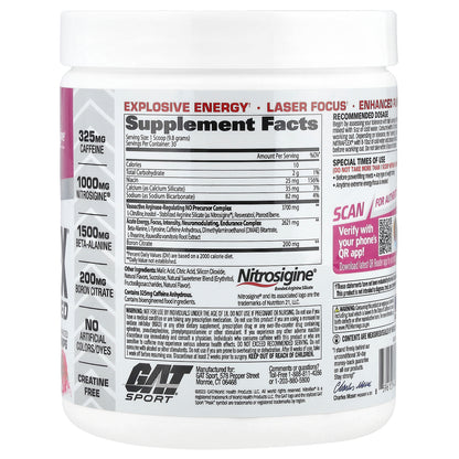 GAT, Sport, NITRAFLEX® Advanced, Watermelon, 10.4 oz (294 g)