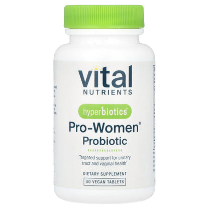 Vital Nutrients, Hyperbiotics®, Pro-Women® Probiotic, 30 Vegan Tablets