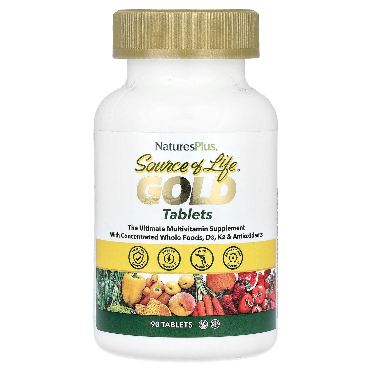 NaturesPlus, Source of Life®, Gold, The Ultimate Multivitamin Supplement, 90 Tablets