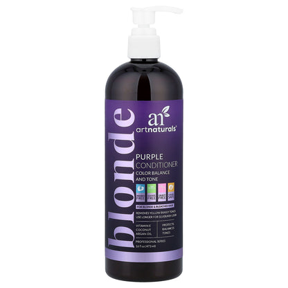 artnaturals, Purple Conditioner, For Blonde & Bleached Hair, 16 fl oz (473 ml)