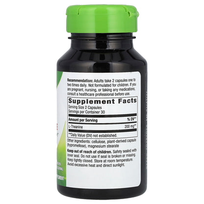 Nature's Way, L-Theanine, 60 Vegan Capsules (100 mg per Capsule)