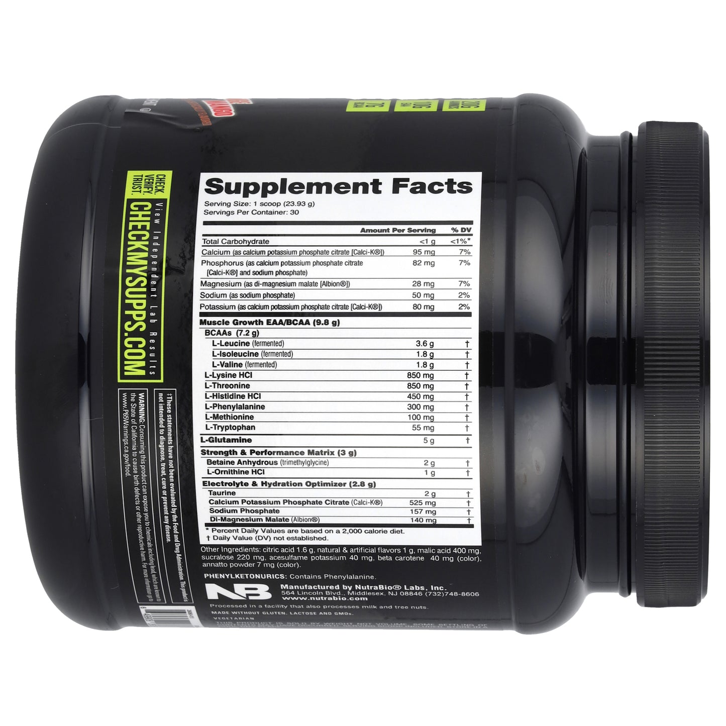 NutraBio, Intra Blast, Intra Workout Amino Fuel, Orange Mango, 1.6 lb (718 g)