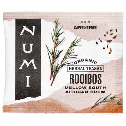 Numi Tea, Organic Herbal Teasan, Rooibos, Caffeine Free, 18 Non-GMO Tea Bags, 1.52 oz (43.2 g)
