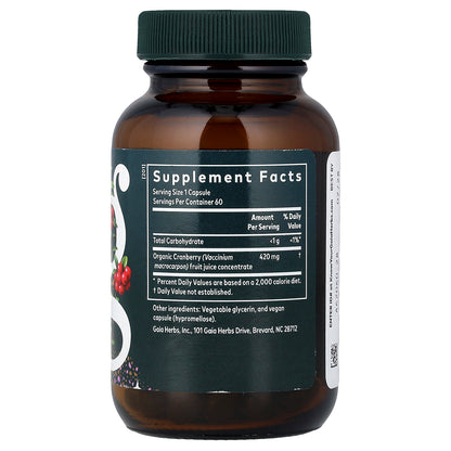 Gaia Herbs, Women, Cranberry Concentrate, 60 Liquid Phyto-Caps® (420 mg per Capsule)