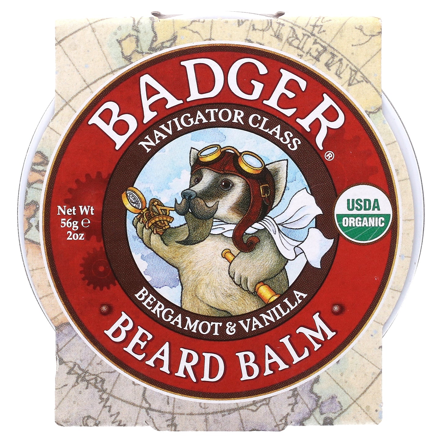 Badger, Navigator Class, Beard Balm, Bergamot & Vanilla, 2 oz (56 g)