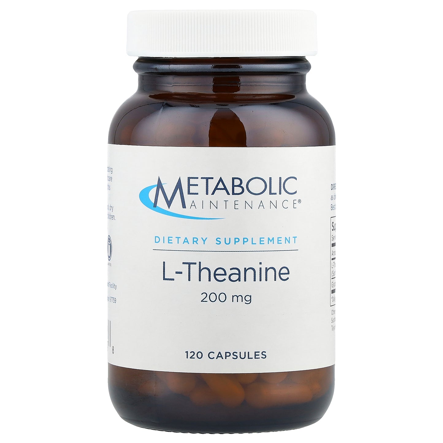 Metabolic Maintenance, L-Theanine, 200 mg, 120 Capsules