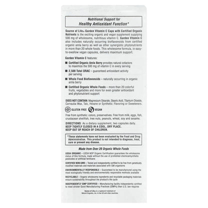 NaturesPlus, Source of Life Garden®, Vitamin C, Amla Berry, 60 Vegan Capsules