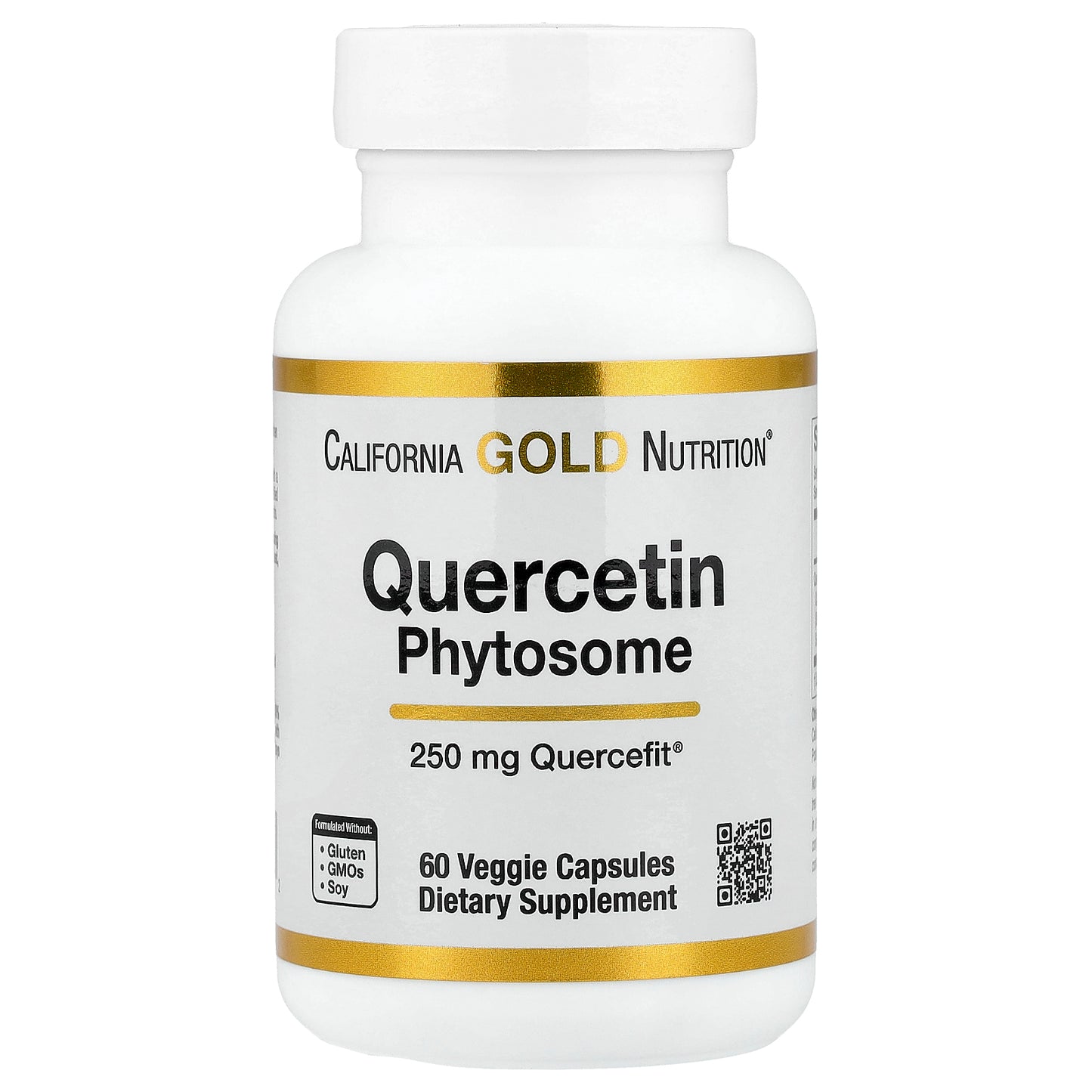 California Gold Nutrition, Quercetin Phytosome Quercefit®, 250 mg, 60 Veggie Capsules