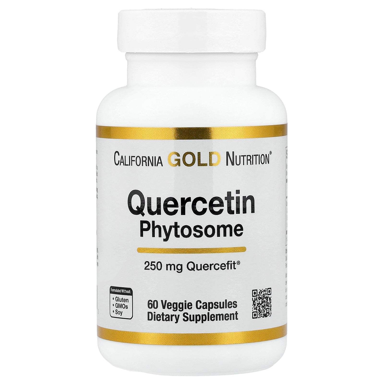 California Gold Nutrition, Quercetin Phytosome Quercefit®, 250 mg, 60 Veggie Capsules