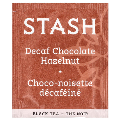 Stash Tea, Black Tea, Chocolate Hazelnut, Decaf, 18 Tea Bags, 1.2 oz (36 g)