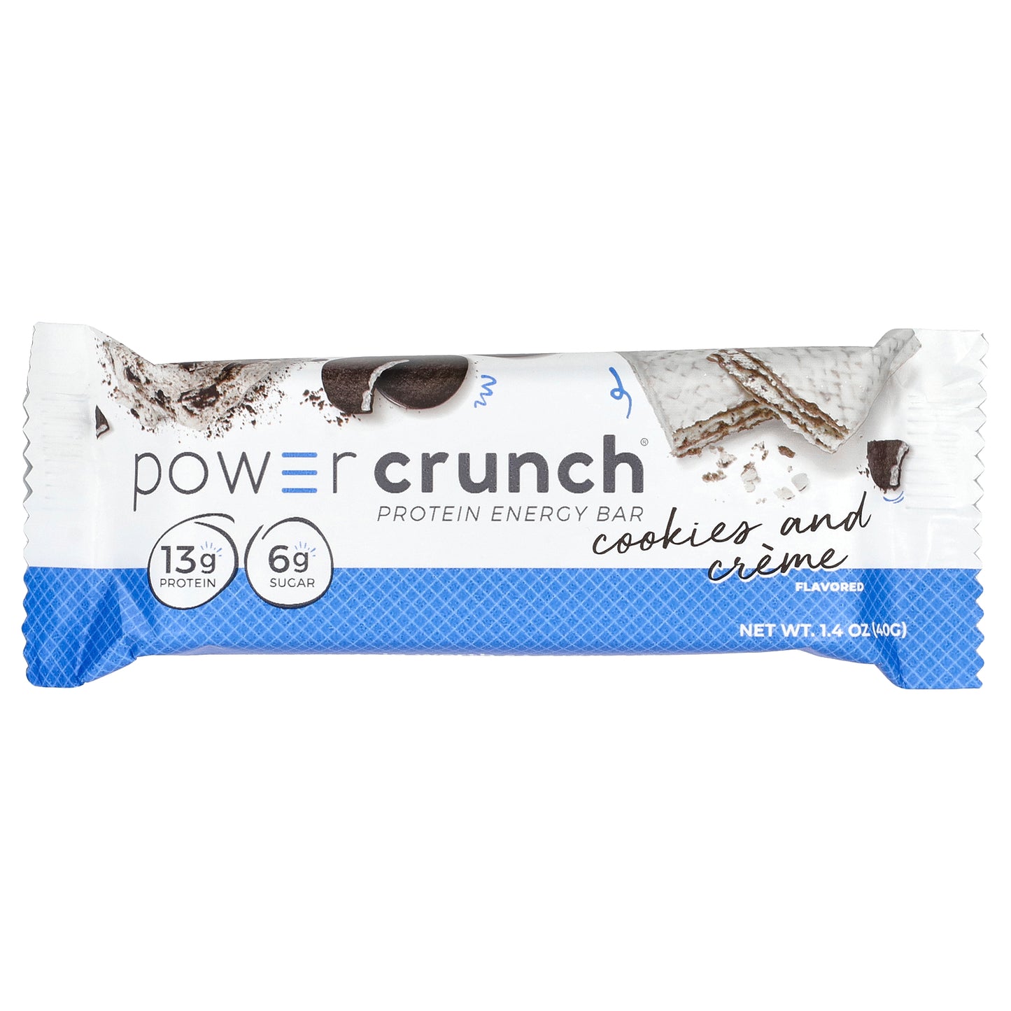 BNRG, Power Crunch®, Protein Energy Bar, Cookies and Crème, 12 Bars, 1.4 oz (40 g) Each