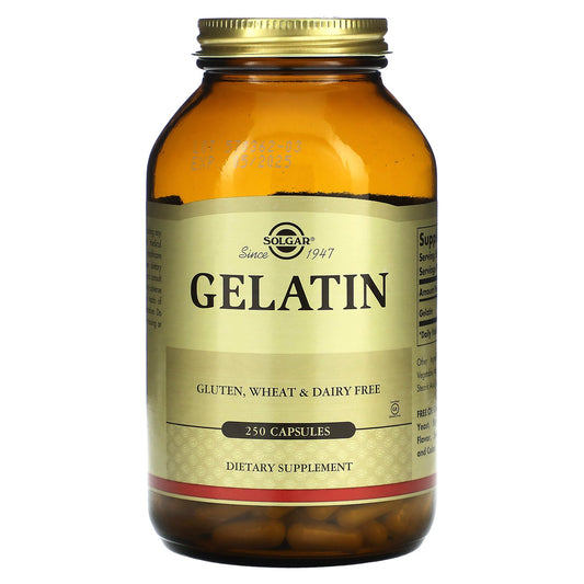 Solgar, Gelatin, 250 Capsules