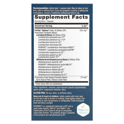 Nature's Way, Optima® Probiotic, Fortify®, Gut Comfort, 35  Billion, 30 Delayed-Release Capsules