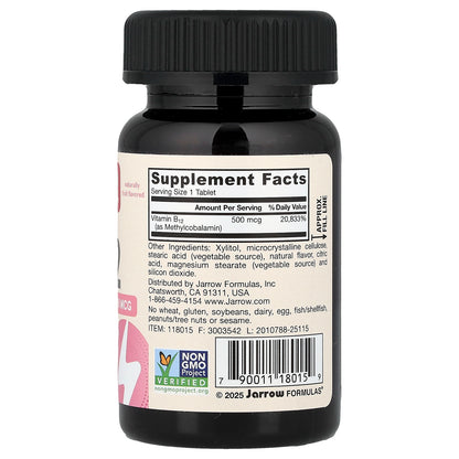 Jarrow Formulas, Methyl B-12, Fruit, 500 mcg, 100 Chewable Tablets