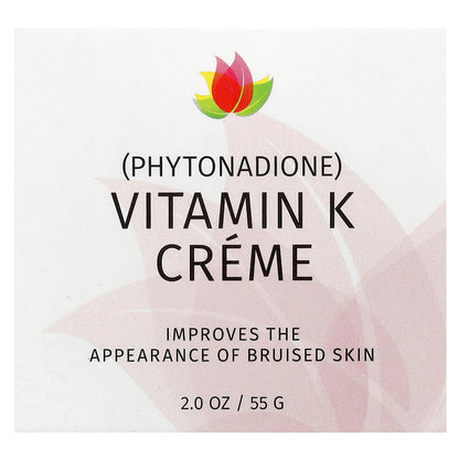 Reviva Labs, Vitamin K Creme, All Skin Types, 2 oz (55 g)