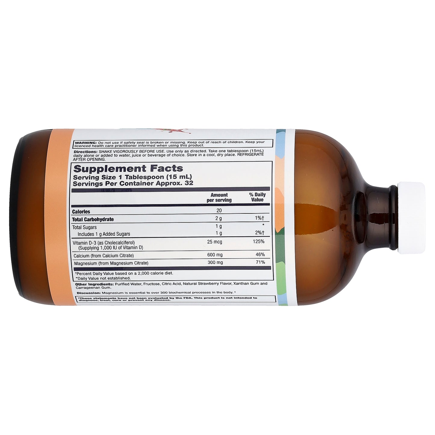 LifeTime Vitamins, Bone Support, Strawberry, 16 fl oz (473 ml)