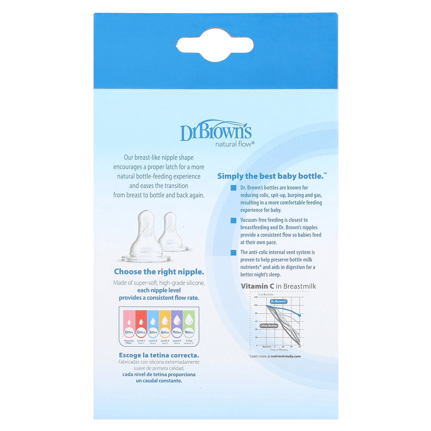 Dr. Brown's, Natural Flow®, Anti-colic Option+™ Baby Bottle, P/0 Months +, 2 Pack, 2 oz (60 ml) Each