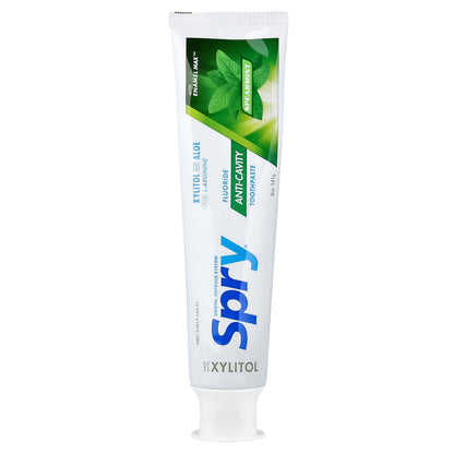 Xlear, Spry® Toothpaste, Anti-Cavity with Fluoride, Spearmint, 5 oz (141 g)