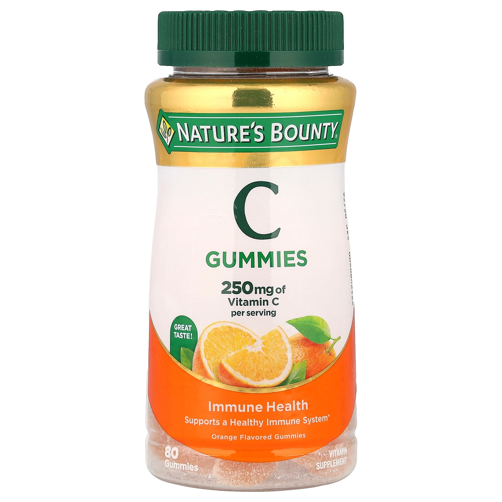 Nature's Bounty, Vitamin C Gummies, Orange, 80 Gummies
