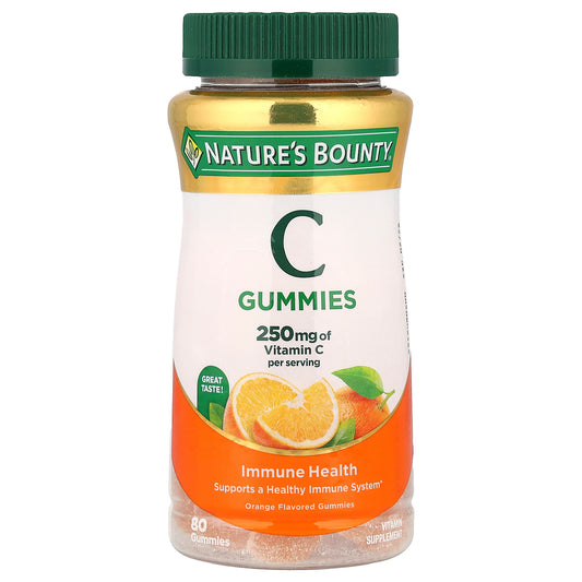 Nature's Bounty, Vitamin C Gummies, Orange, 80 Gummies