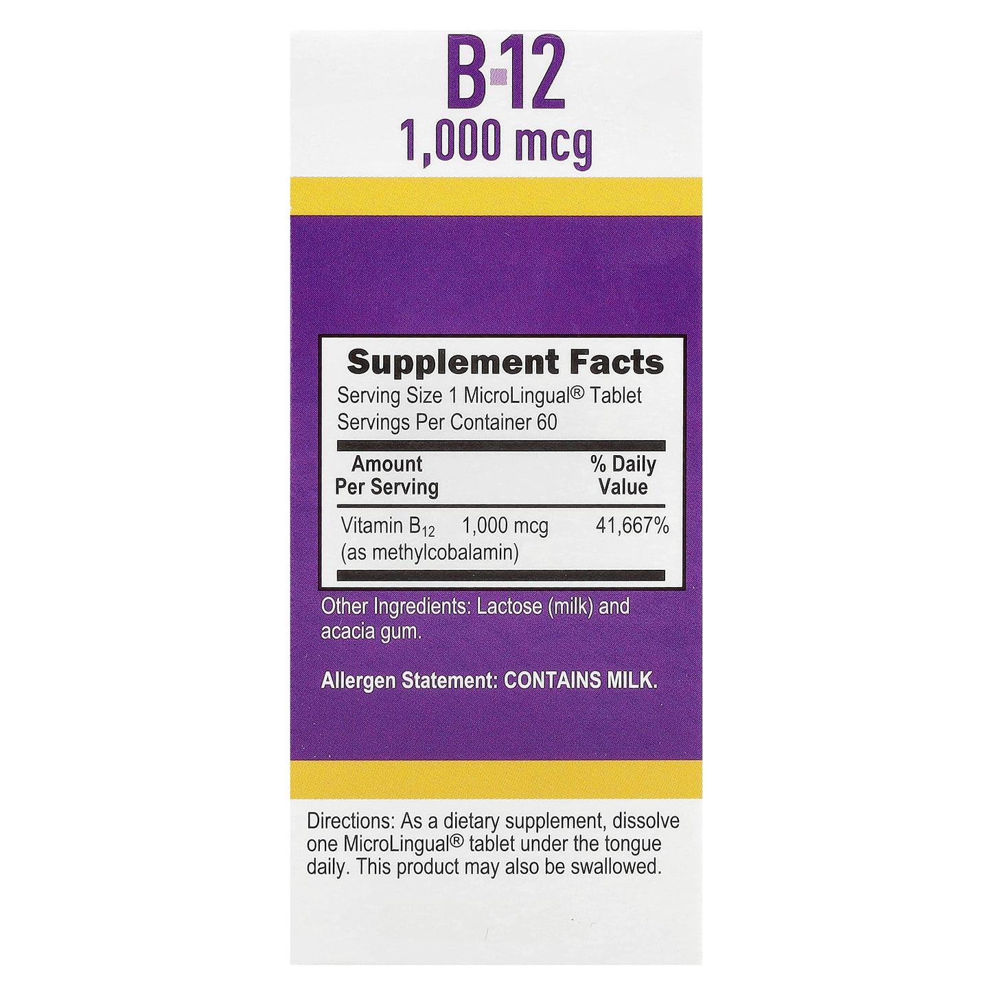 Superior Source, Methylcobalamin B-12, 1,000 mcg, 60 MicroLingual® Instant Dissolve Tablets