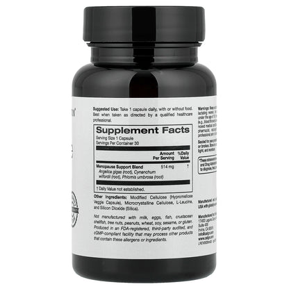 California Gold Nutrition, Beauty, Menopause Support with Angelica gigas, Cynanchum wilfordii, Phlomis umbrosa and L-Leucine, 30 Veggie Capsules