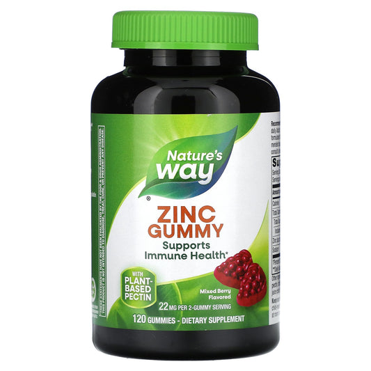 Nature's Way, Zinc Gummies, Mixed Berry, 120 Gummies (11 mg per Gummy)