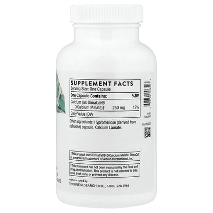 Thorne, Calcium, 120 Capsules (250 mg Per capsule)