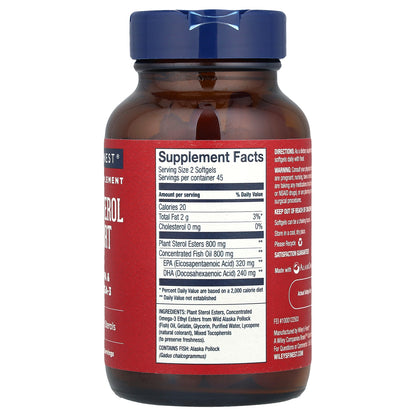 Wiley's Finest, Cholesterol Support, 90 Softgels