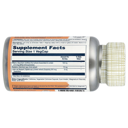 Solaray, Once Daily Bilberry & Lutein, 30 VegCaps